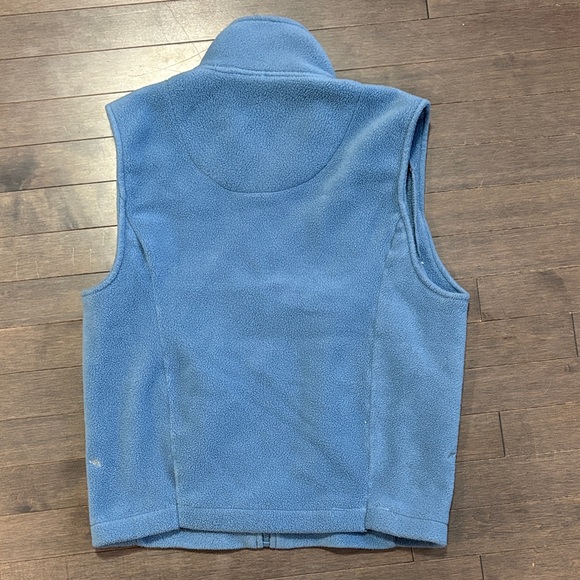 Source Unknown Blue Fleece Vest with Nature Embroidery Size M/L - Picture 6 of 6